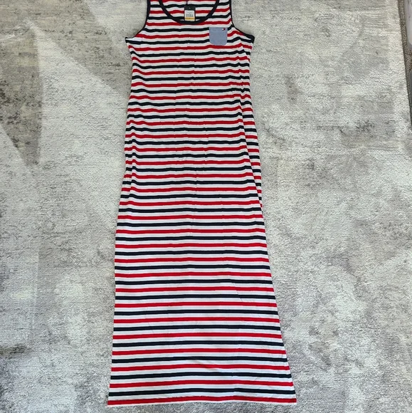 Tommy Hilfiger Striped Jersey Maxi Dress Size S - Picture 3 of 8